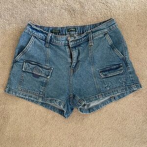 Wild Fable Cargo Denim Shorts (Size S)